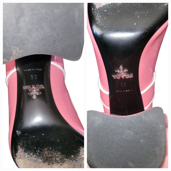 Prada Pink Patent Leather Heels Mary Jane - Picture 3 of 16